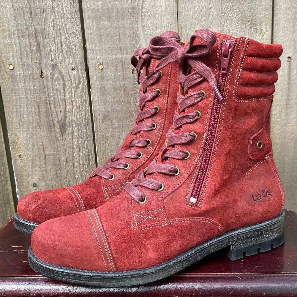 TAOS Renegade Boots w/Zipper Closure and Laces Detail